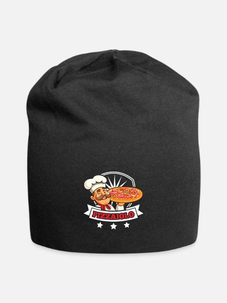 Pizzabäcker Pizzaiolo Italienische Pizza Backen - Jersey-Beanie - Schwarz