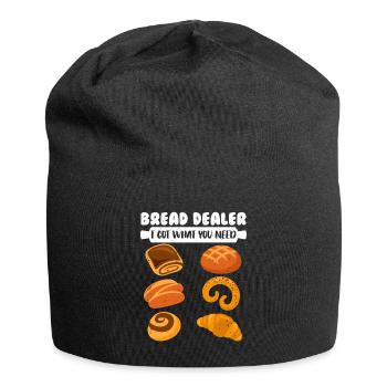 Brot Dealer Backliebhaber Brotteig Backen - Jersey-Beanie - Schwarz - Vorne