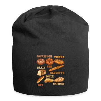 Levain, Pains, Amateurs de pâtisserie, Boulangers - Bonnet en jersey - noir - Devant