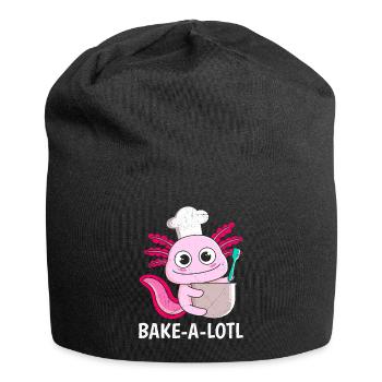 Bread Lover Bakealotl Bread Baking Bread Dough - Jersey Beanie - black - Front