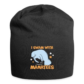 Ich Schwamm Mit Seekühen Wassertiere Seekühe - Jersey-Beanie - Schwarz - Vorne