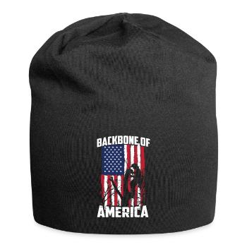 Bûcheron tronçonneuse arboriste - Bonnet en jersey - noir - Devant