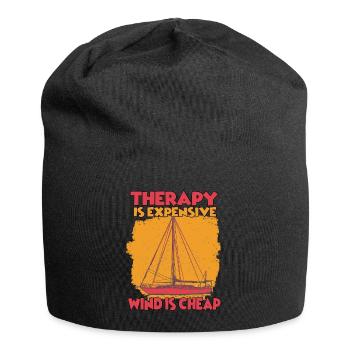 motorboat sailor hobby sail sailor accessories - Jersey Beanie - black - Front