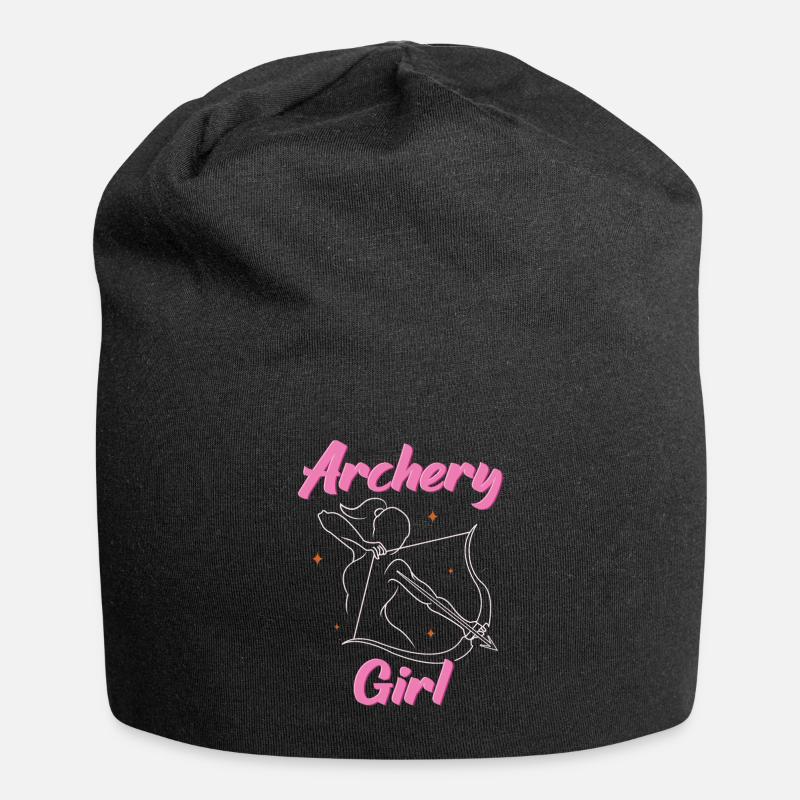 Archery Bogenschießen Bogen - Jersey-Beanie - Schwarz