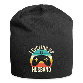 Aufstieg zum Ehemann - Jersey-Beanie - Schwarz - Vorne