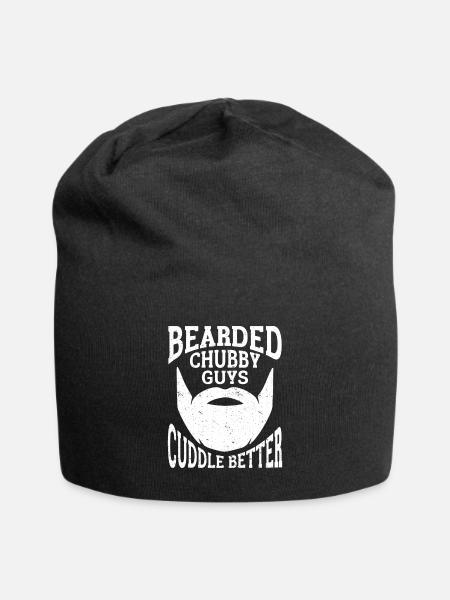 Beard Saying, Bearded Father, Husband Gift, Beard - Jersey Beanie - black