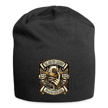 44th Birthday Man Vintage 1980's Year of Legends - Jersey Beanie - black - Front