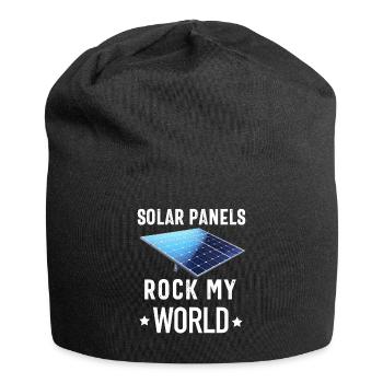 Solarpanel-Installateur Techniker Männer Erneuerbar - Jersey-Beanie - Schwarz - Vorne