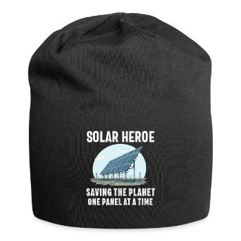 Solarpanel-Installateur Techniker Männer Erneuerbar - Jersey-Beanie - Schwarz - Vorne