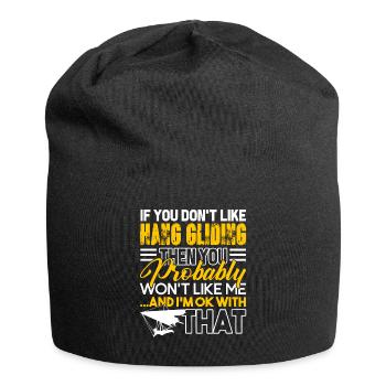 Hang Gliding I Like Hang Gliding - Jersey Beanie - black - Front