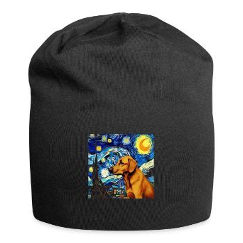 Deutscher Schäferhund Lustiger Hund Beliebtes - Jersey-Beanie - Schwarz - Vorne