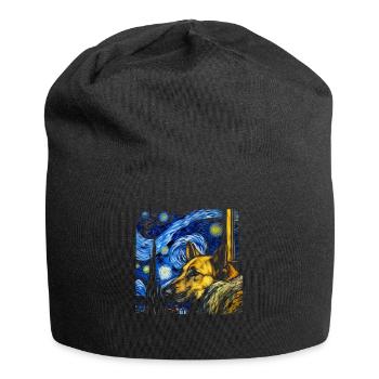 Deutscher Schäferhund Lustiger Hund Beliebtes - Jersey-Beanie - Schwarz - Vorne