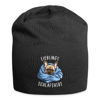 Lieblings Schlafshirt French Bulldog Schlafshirt - Jersey-Beanie - Schwarz - Vorne