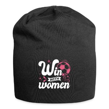 Soccer féminin, Football féminin, Football féminin - Bonnet en jersey - noir - Devant