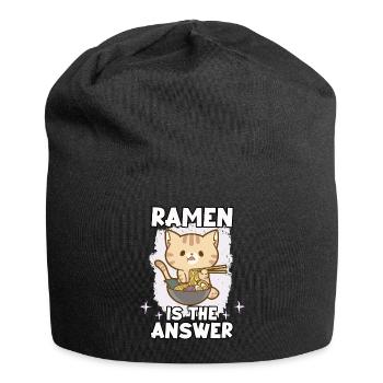 drôle sushi fan sushi lover kawaii nigiri - Bonnet en jersey - noir - Devant