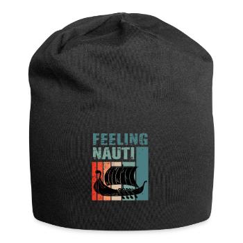 funny sail hobby sailor accessories motorboat - Jersey Beanie - black - Front