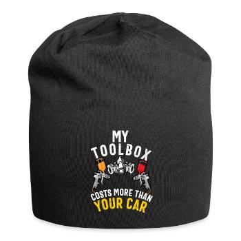 Peintre De Voiture Hommes Papa Garçon Peintre De Carrosserie Automobile - Bonnet en jersey - noir - Devant