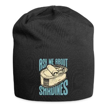 Sardine Atlantic European Sardines Gift - Jersey Beanie - black - Front