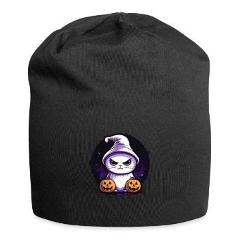 Halloween Décoration Chat Kawaii Cadeau - Bonnet en jersey - noir - Devant