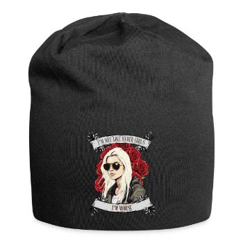 I'm not like other women, I'm worse - Jersey Beanie - black - Front