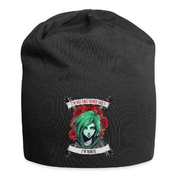 I'm not like other women, I'm worse - Jersey Beanie - black - Front