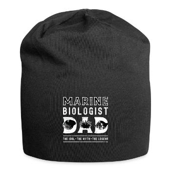 Marine Biologist Dad The Idol The Oceanologist - Jersey Beanie - black - Front