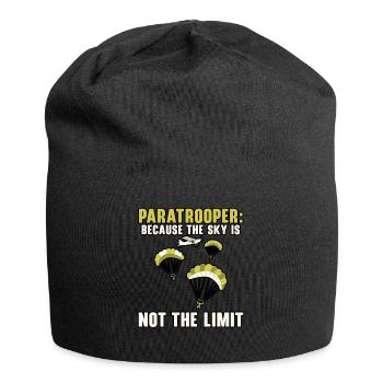 Paratroopers Skydiving Skydiving - Jersey Beanie - black - Front