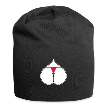 Ass Heart Love - Jersey Beanie - black - Front