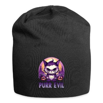 Kawaii Cat Costume Halloween Party Costume Cats - Jersey Beanie - black - Front