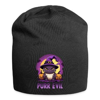 Halloween Costume de chat Bonbons ou farces Fête - Bonnet en jersey - noir - Devant