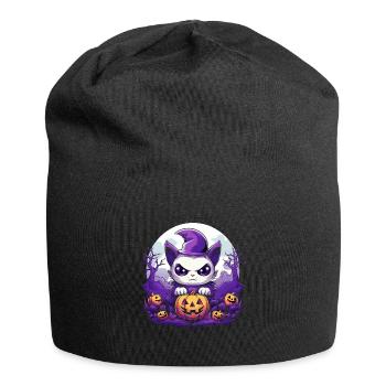 Halloween Cute Cats Costume Halloween Party Cats - Jersey Beanie - black - Front