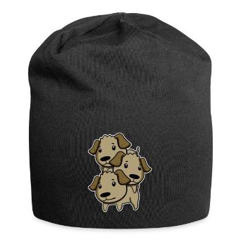 Chiens Propriétaires de chiens Chien - Bonnet en jersey - noir - Devant