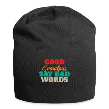 Grandpa Gifts - Jersey-Beanie - Schwarz - Vorne