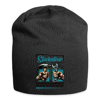 Stuckateur Beruf mit lustigen Spruch - Jersey-Beanie - Schwarz - Vorne