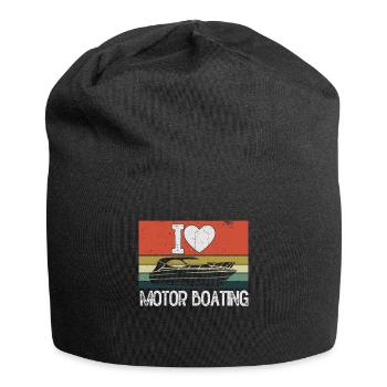 Bateau à moteur - Capitaine Bateau à moteur du lac Boater - Bonnet en jersey - noir - Devant