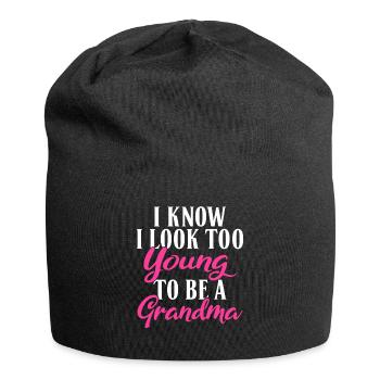 Grandma Gifts - Jersey-Beanie - Schwarz - Vorne