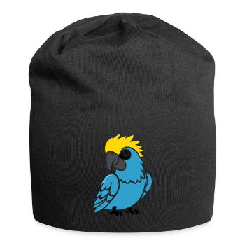 Humor little parrot - Jersey Beanie - black - Front