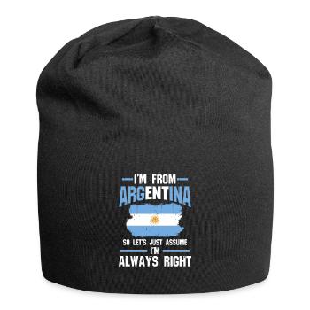 Argentino Gift design - Jersey Beanie - black - Front