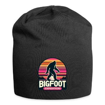 Randonnée d’expédition Bigfoot | Chasseur de sasquatch - Bonnet en jersey - noir - Devant