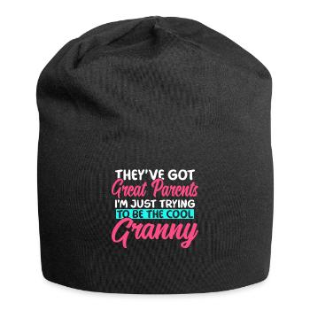 Grandma Gifts - Jersey-Beanie - Schwarz - Vorne