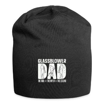 Souffleur de verre Papa L’idole Le mythe Le verrier - Bonnet en jersey - noir - Devant