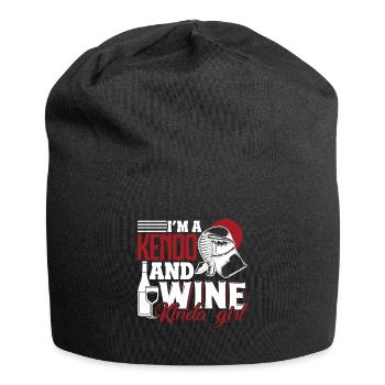 Kendo Kendo And Wine Kinda Girl - Jersey Beanie - black - Front