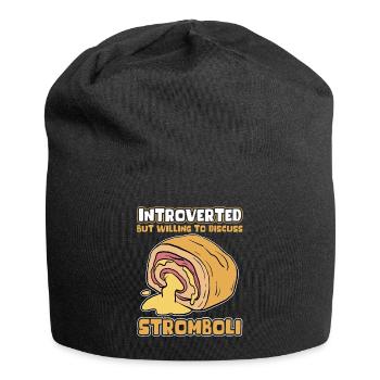 Stromboli Calzone Pizza Strombolis Cadeau - Bonnet en jersey - noir - Devant