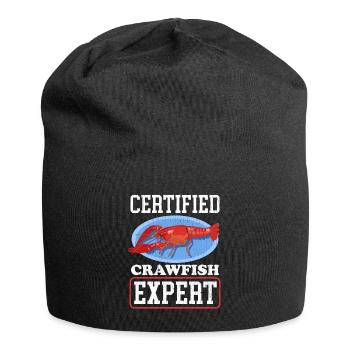 Flusskrebs Edelkrebse Meeresfrüchte Geschenk - Jersey-Beanie - Schwarz - Vorne