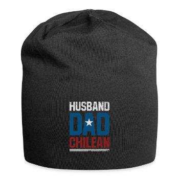 Chile-Druck - Jersey-Beanie - Schwarz - Vorne