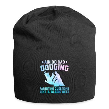 Aikido Dad Dodging parenting questions like a - Jersey Beanie - black - Front