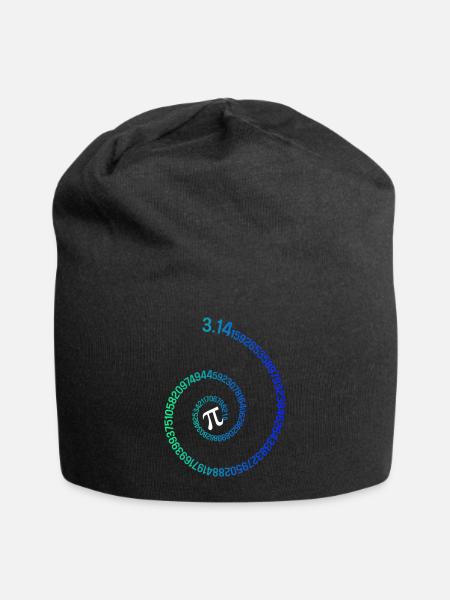 Pi Spiral Novelty Math Geek 3.14 Pi Day - Jersey-Beanie - Schwarz
