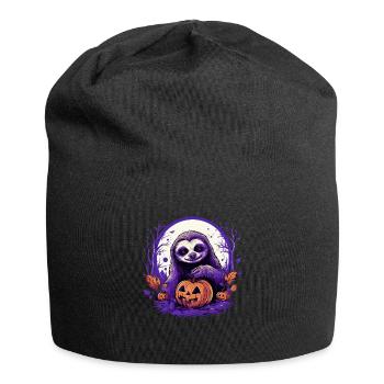 Halloween Deko Faultier Outfit Halloween Geschenk - Jersey-Beanie - Schwarz - Vorne