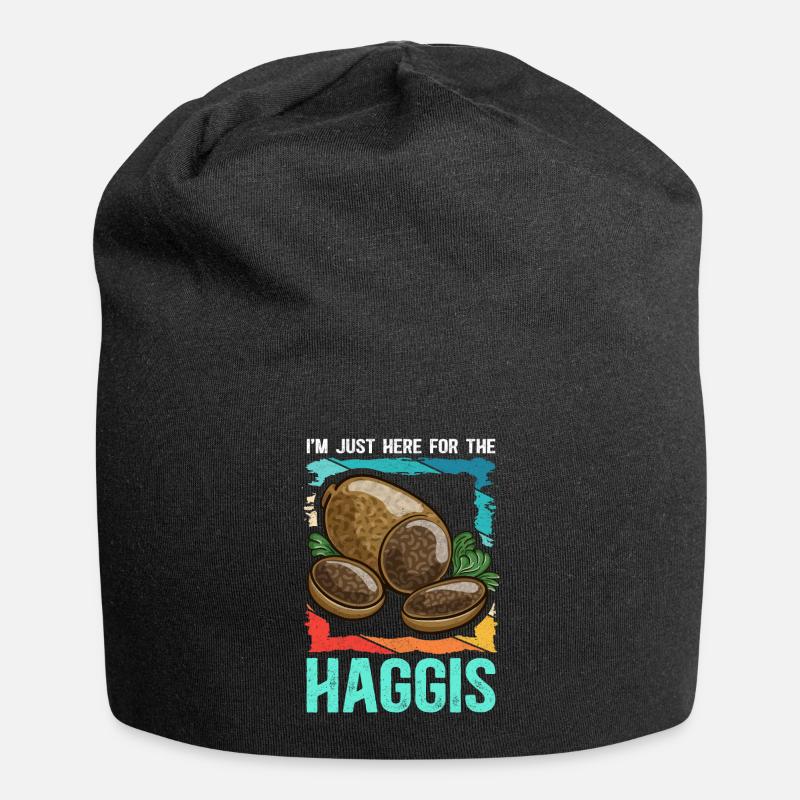 Haggis essen schottisches Gericht Geschenk - Jersey-Beanie - Schwarz