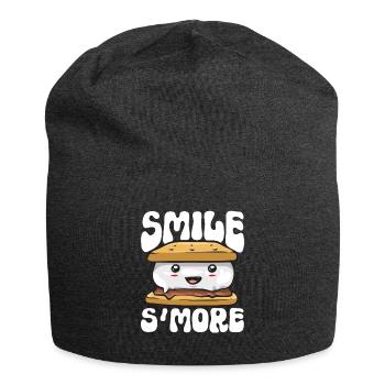 S'more Lagerfeuer Marshmallow Camping - Jersey-Beanie - Anthrazit - Vorne